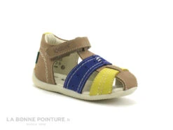 Kickers BIGBAZAR Beige Jaune Marine - Sandale BEBE