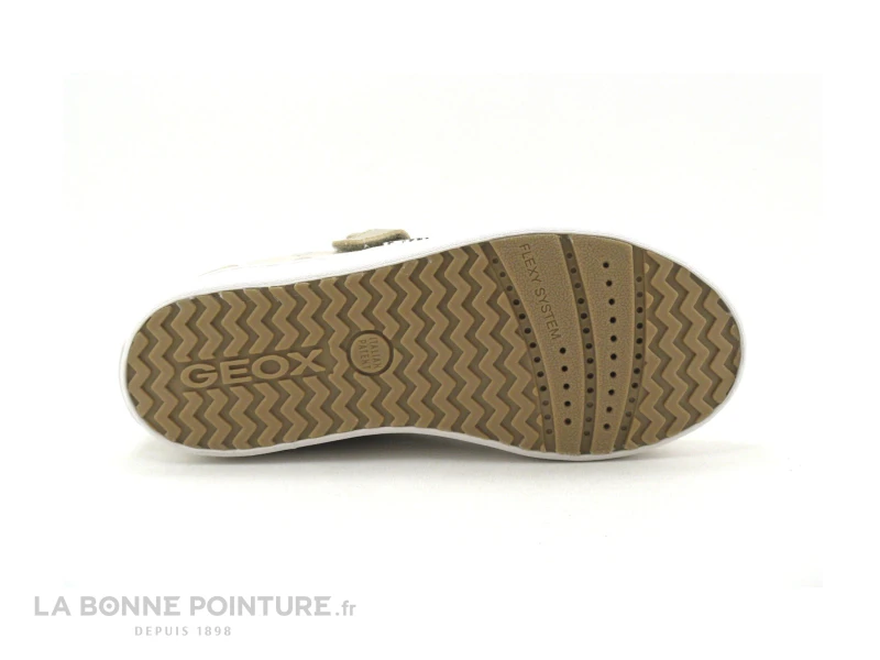 Geox KILWI J02D5B Beige Silver - Basket Mode Fille Avec Zip – Image 7