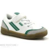 Kickers KOUIC Blanc Gris Vert - 928541 - Basket Mode Enfant
