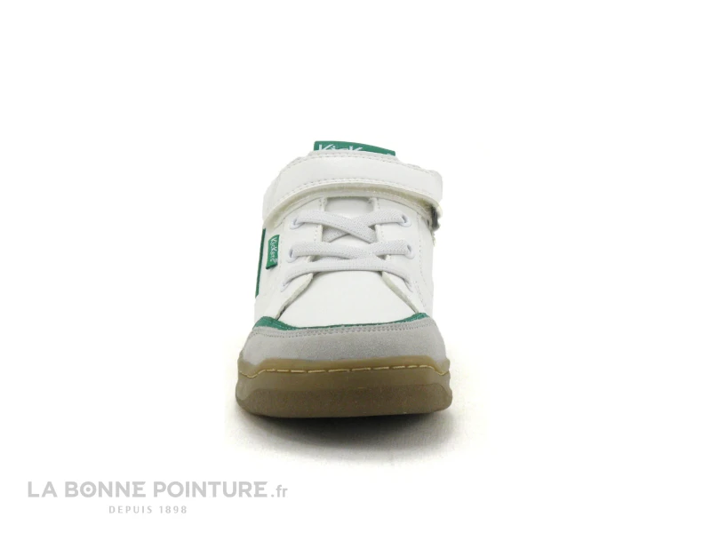 Kickers KOUIC Blanc Gris Vert - 928541 - Basket Mode Enfant – Image 2