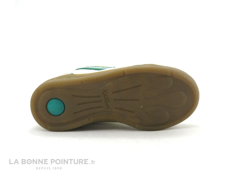 Kickers KOUIC Blanc Gris Vert - 928541 - Basket Mode Enfant – Image 7