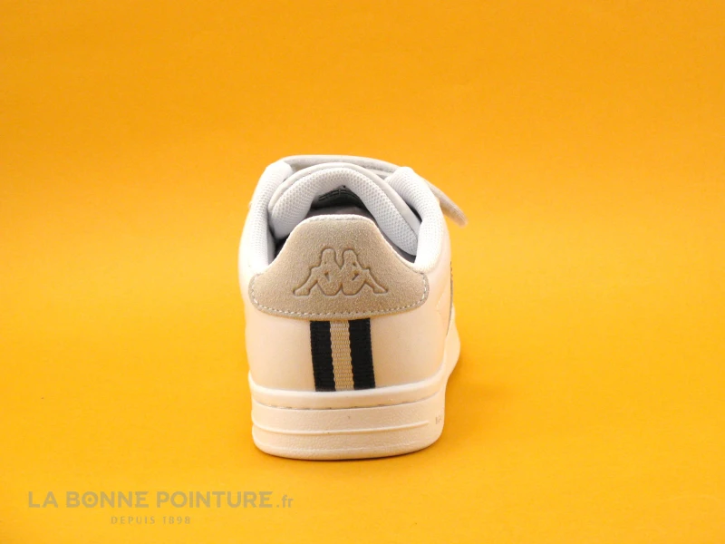 Kappa Logo ALPHA 2V White Blue - 2 Velcros - Basket Blanche Enfant – Image 5