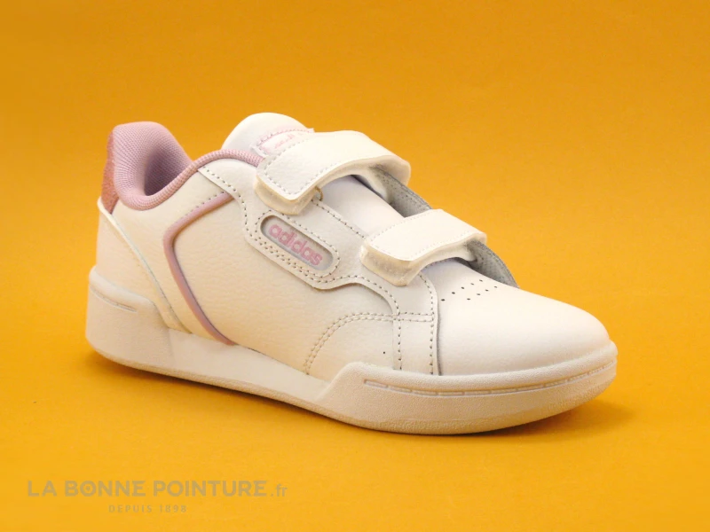 Adidas ROGUERA C FY9280 - Blanc - Rose - Basket Mode Fille – Image 6