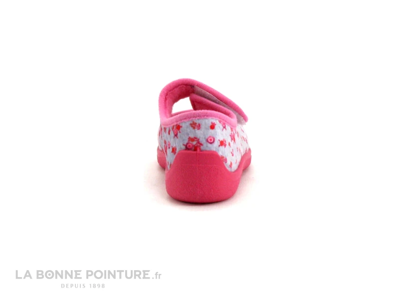 Rondinaud EYLAU-SUB451-1 - Rose Gris - Chausson Fille Velcro – Image 4