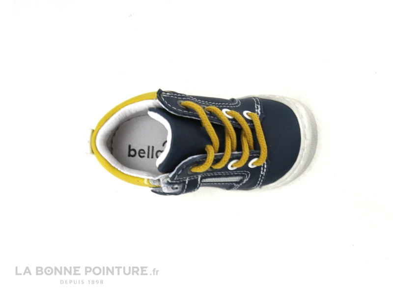 Bellamy STEVE Marine Jaune - Chaussure Montante BEBE – Image 6