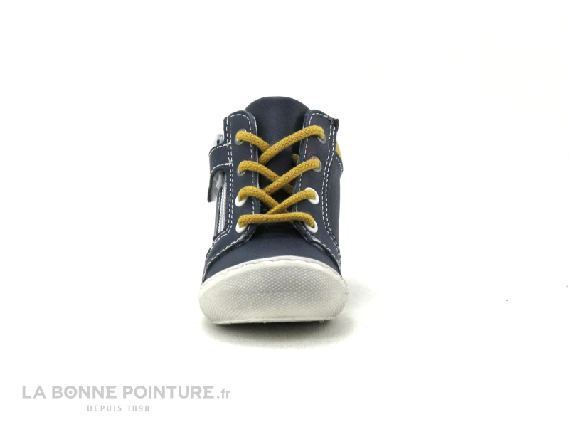 Bellamy STEVE Marine Jaune - Chaussure Montante BEBE – Image 2