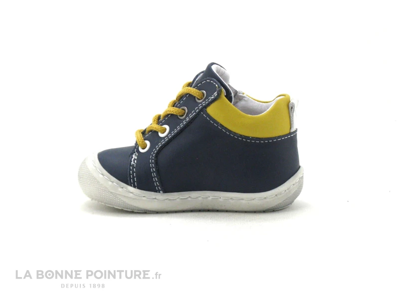 Bellamy STEVE Marine Jaune - Chaussure Montante BEBE – Image 3
