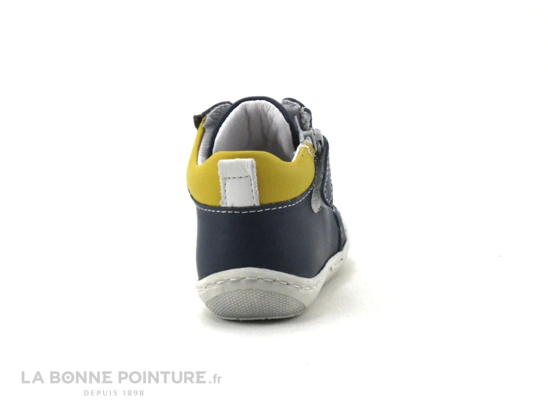Bellamy STEVE Marine Jaune - Chaussure Montante BEBE – Image 4