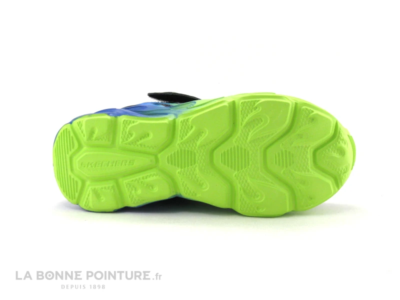 Skechers Lights 400103 Thermo Flash - Heat Flux - Noir Bleu Jaune - Basket – Image 7