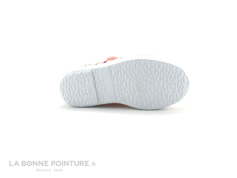 Cienta 76999 41 Rose Fleuri - Ballerine Toile - Bride Velcro – Image 4