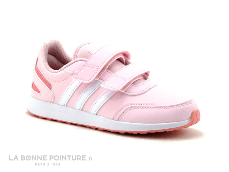 Adidas VS SWITCH 3 C - FY9224 - Rose Blanc - Basket Fille Velcro