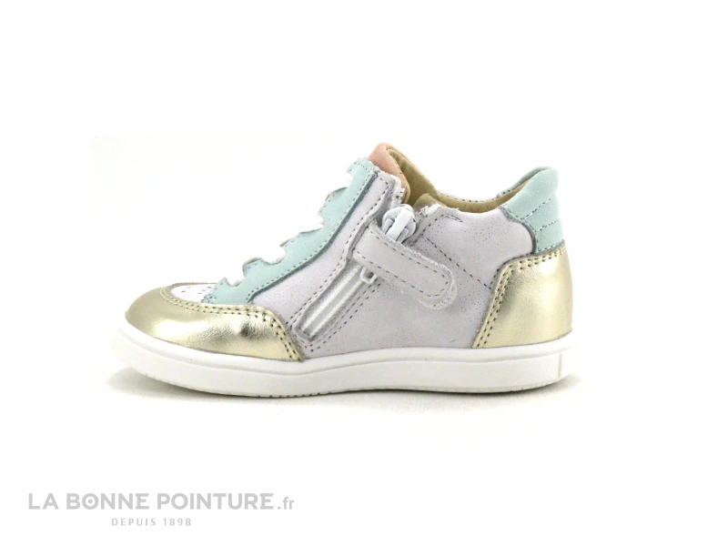 Bellamy BIBI Or Blanc Pastel - Basket Montante Fille – Image 3