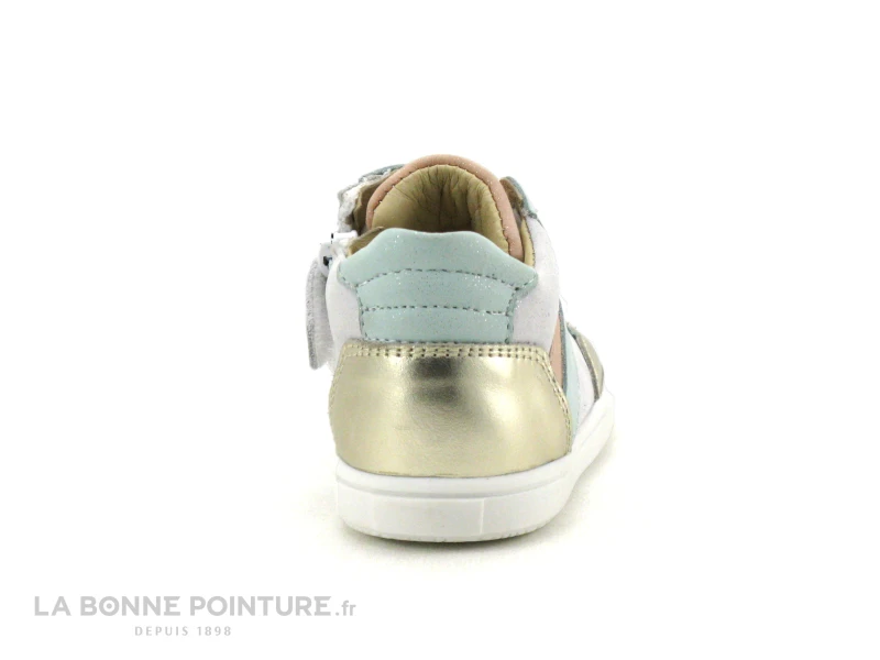 Bellamy BIBI Or Blanc Pastel - Basket Montante Fille – Image 4