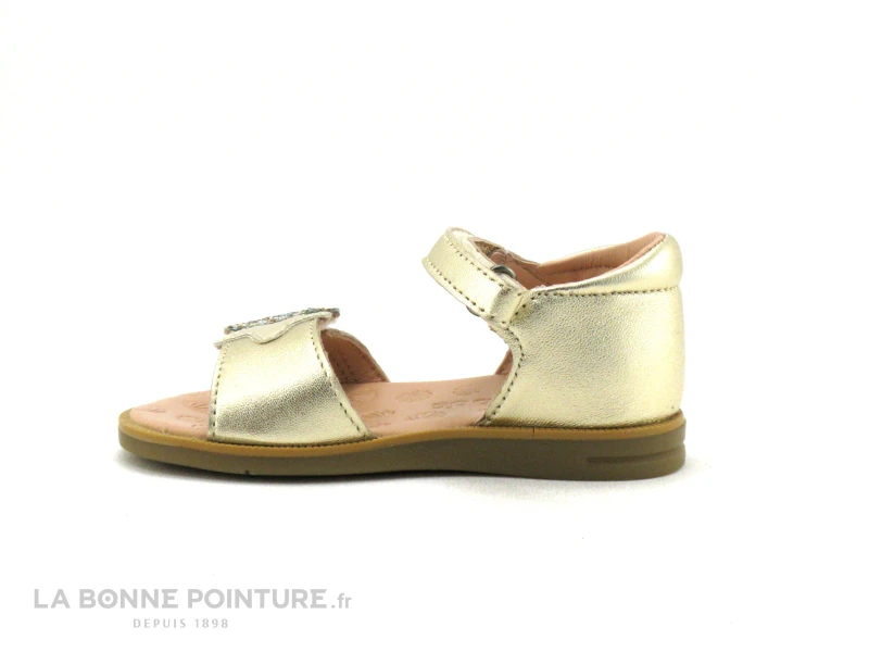 Acebos 1228 Platine Caramel Bleu - Fleur - Sandale BEBE Fille – Image 2