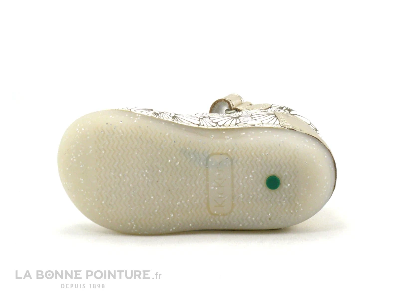 Kickers SUSHY Blanc Argent Coquillage - Sandale Fille Premiers Pas – Image 7