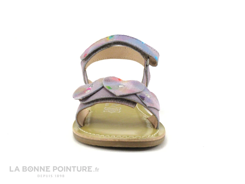 Wipop PRAGA Lilas - Sandale Fille Avec Scratch - Violet - 3 Coeurs – Image 2