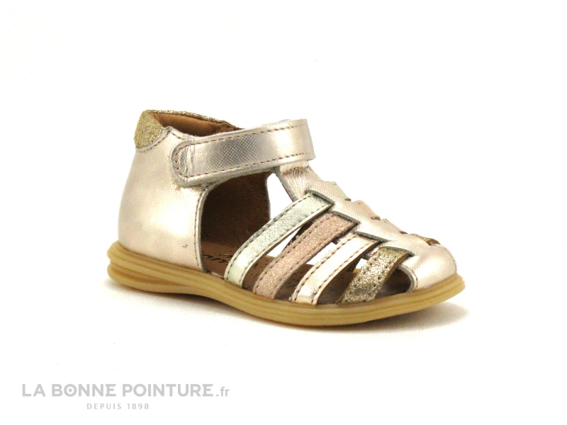 Bellamy PAILLETTE Cuivre - Sandale Fille Bout Ferme – Image 5