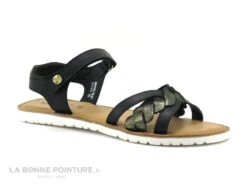 Kickers BETTY Noir Or 694793-30 - Sandale Fille