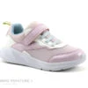 Geox SPRINTYE J25FWA Pink White - Basket Fille Rose Et Blanche