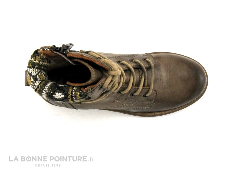 Com Un Point ADGENER Kaki - Bottine Fille Marron – Image 6