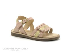 Tropeziennes ISIDOR Rose Multi 42373 - Sandale Reglable Fille