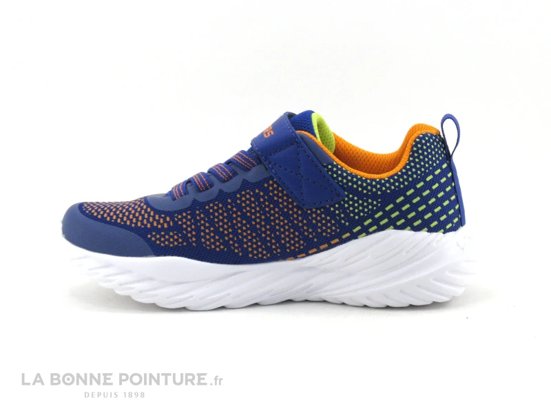 Skechers 403753L Nitro Sprint - Bleu Orange - Basket GARCON – Image 3