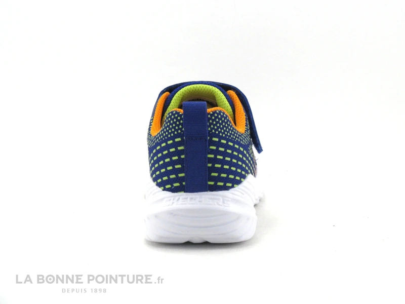 Skechers 403753L Nitro Sprint - Bleu Orange - Basket GARCON – Image 4