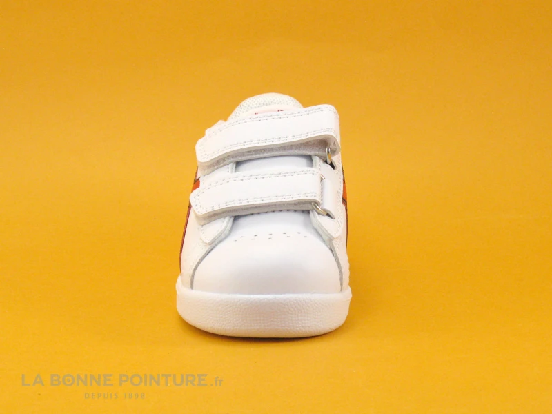 Diadora GAME P PS White Aurora Red - Basket Bleu Blanc Rouge - 2 Velcros – Image 2