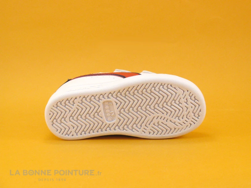 Diadora GAME P PS White Aurora Red - Basket Bleu Blanc Rouge - 2 Velcros – Image 7