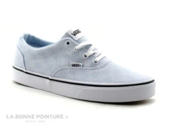 Vans DOHENY Bleu Clair - VN0A3MVZ3QN1 - Basket Toile Damier - Lacets