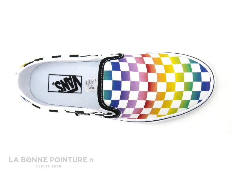 Vans ASHER Rainbow Check - Basket Damier Noir Multi – Image 6