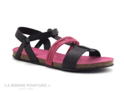 Kickers PICNIC V Noir Fuchsia - 609810-30 - Sandale