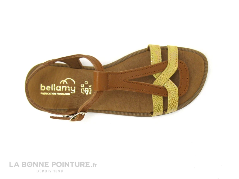 Bellamy TILOU Camel Jaune Dore - Sandale Fille – Image 5