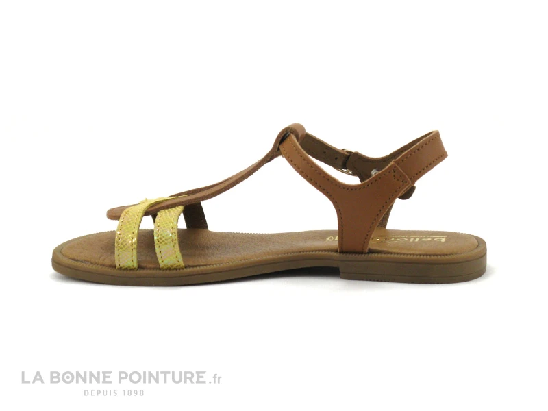Bellamy TILOU Camel Jaune Dore - Sandale Fille – Image 3